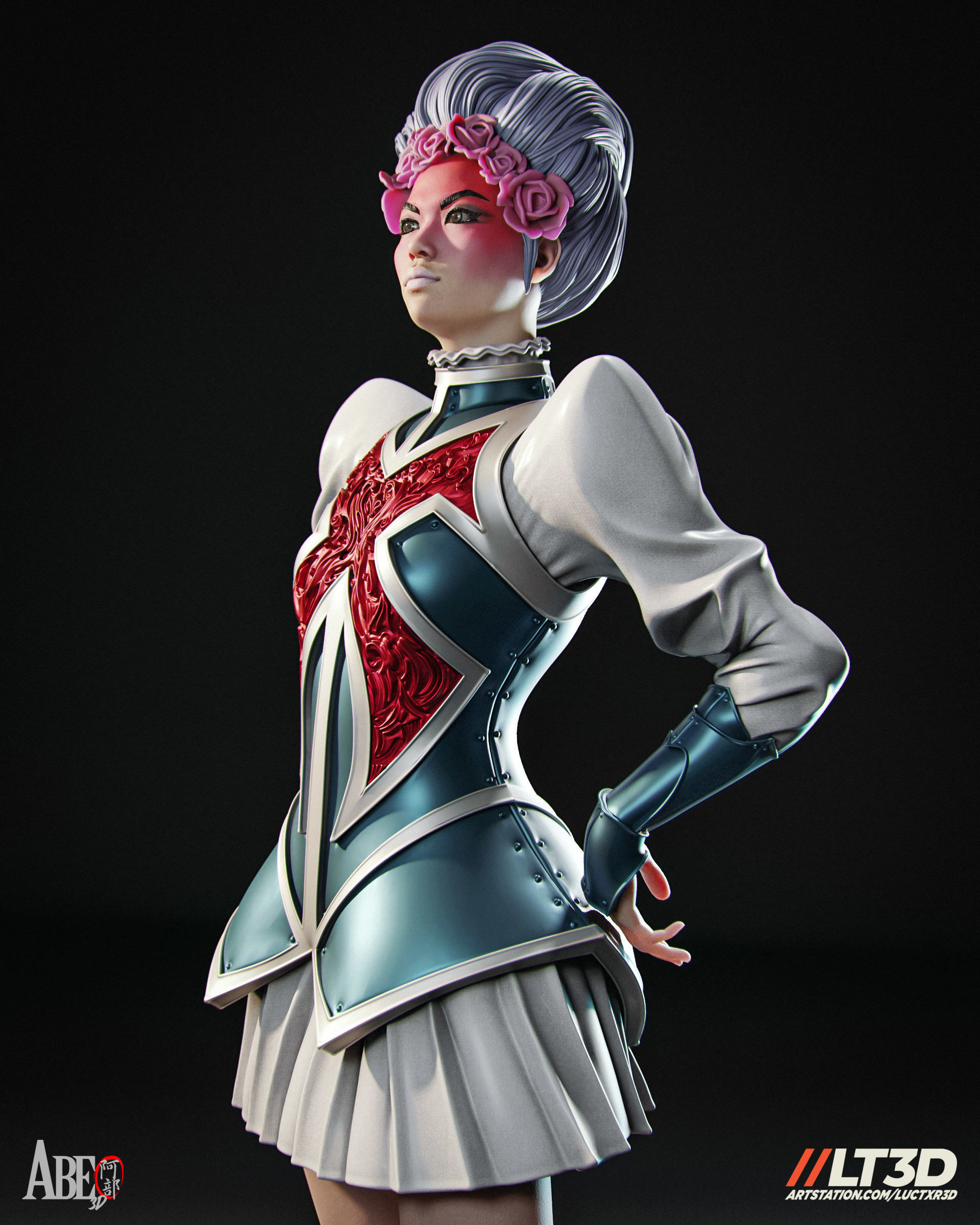 Captain Britain - Betsy Braddock Hellfire Gala 3D print model_7