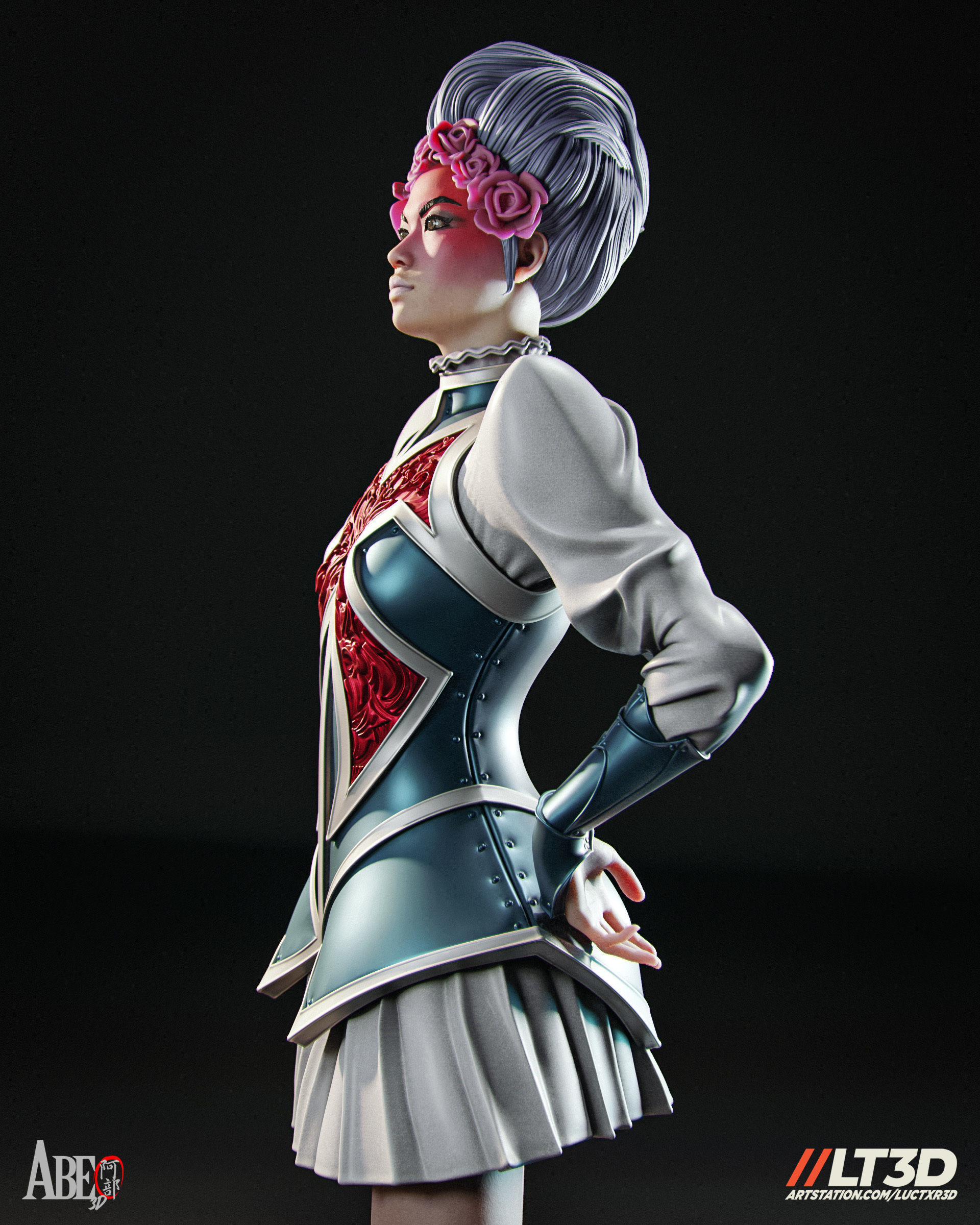 Captain Britain - Betsy Braddock Hellfire Gala 3D print model_8