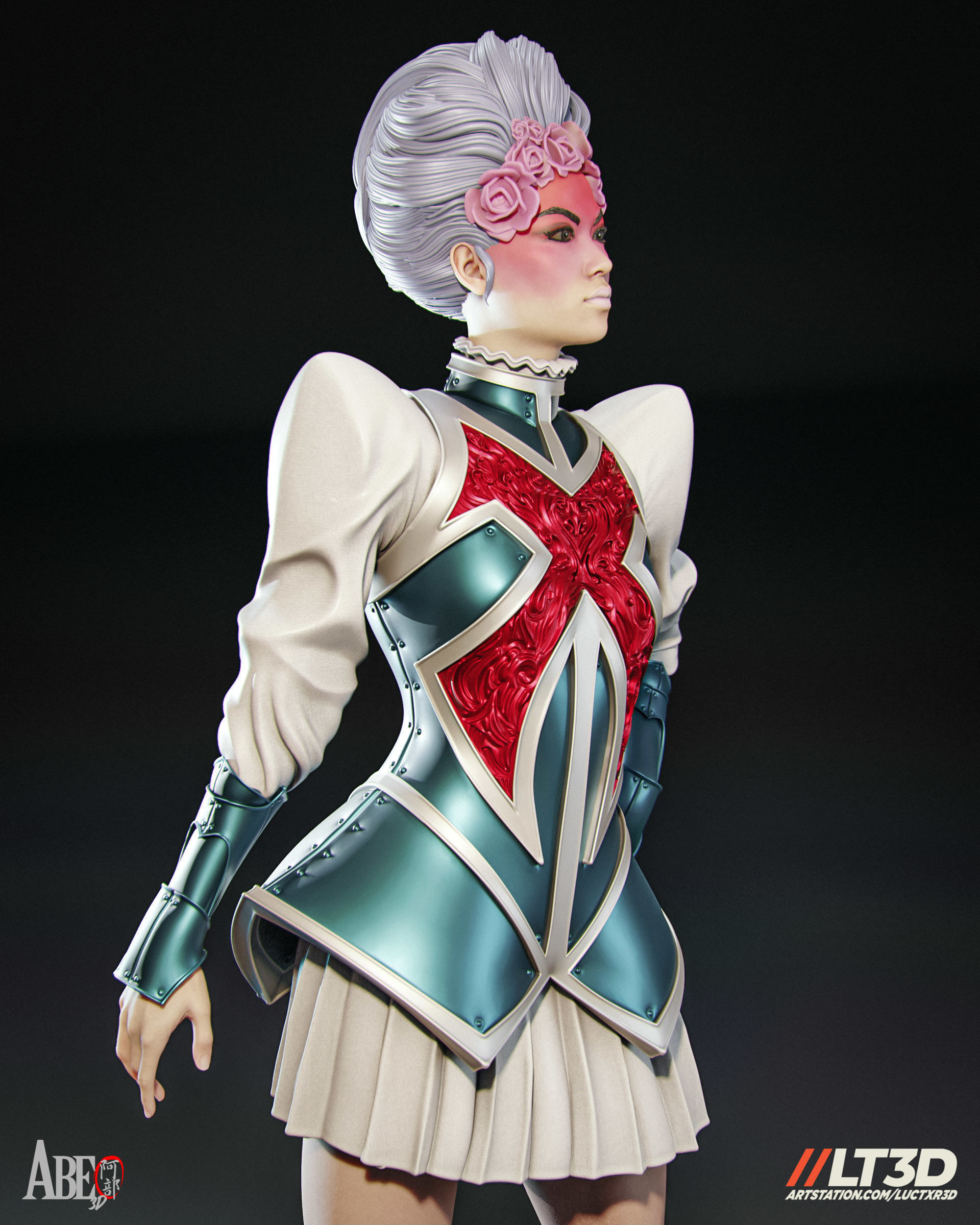 Captain Britain - Betsy Braddock Hellfire Gala 3D print model_9