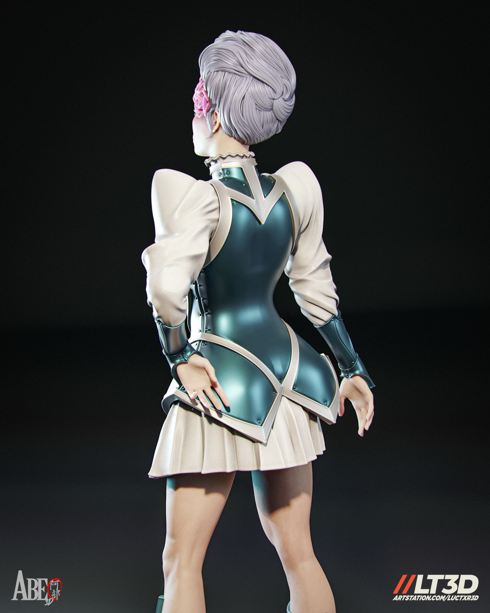 Captain Britain - Betsy Braddock Hellfire Gala 3D print model_15