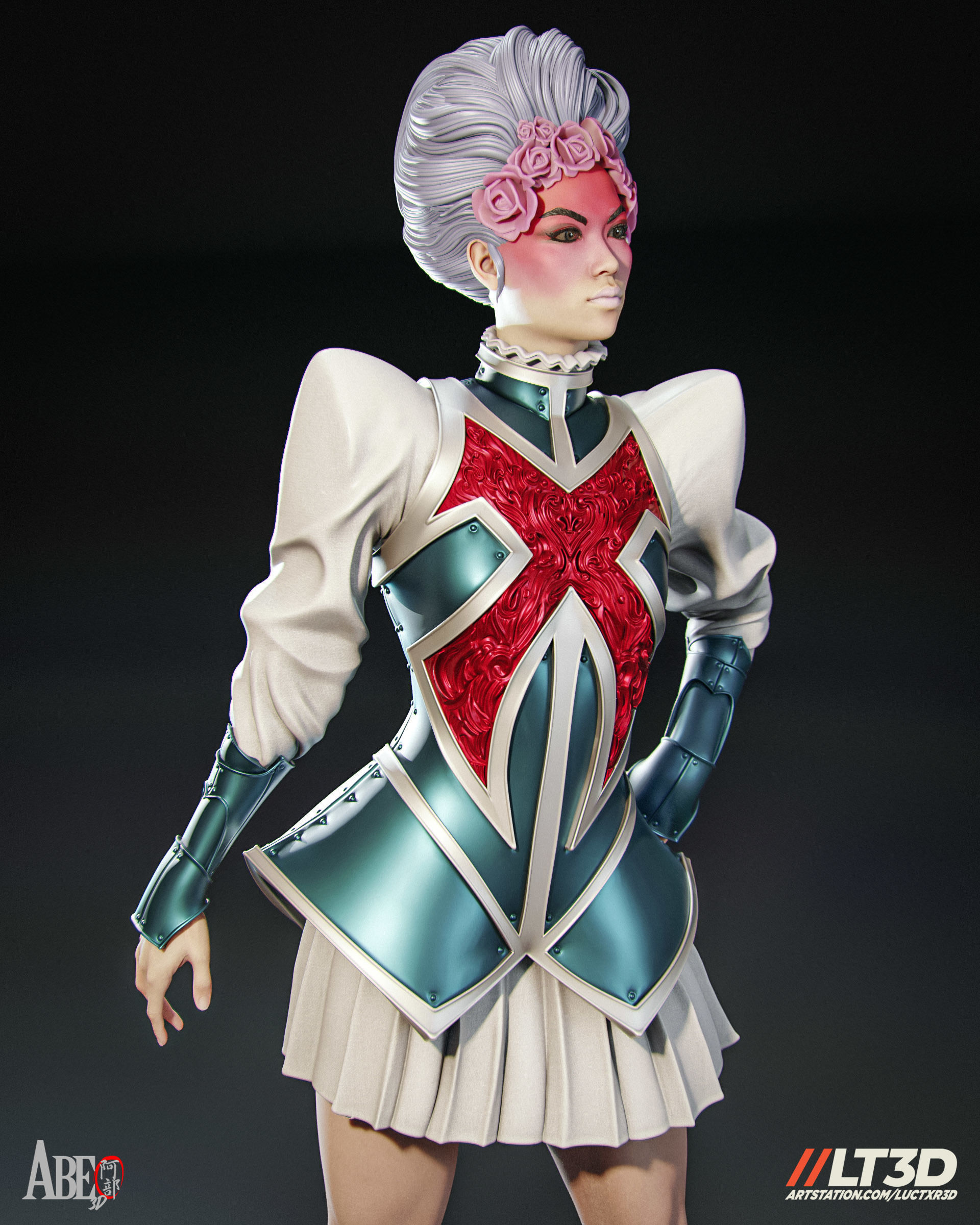 Captain Britain - Betsy Braddock Hellfire Gala 3D print model_6