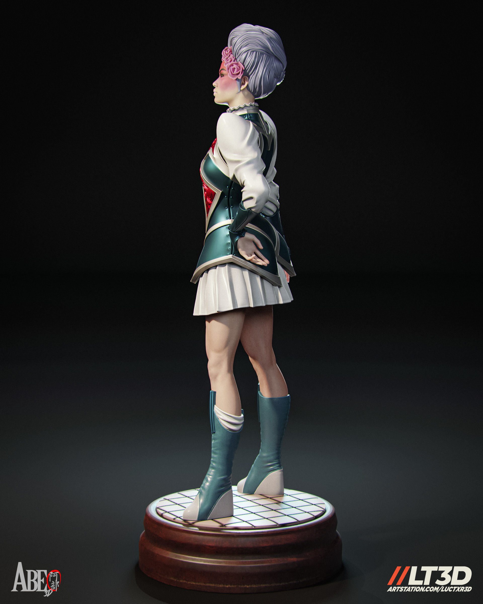 Captain Britain - Betsy Braddock Hellfire Gala 3D print model_3