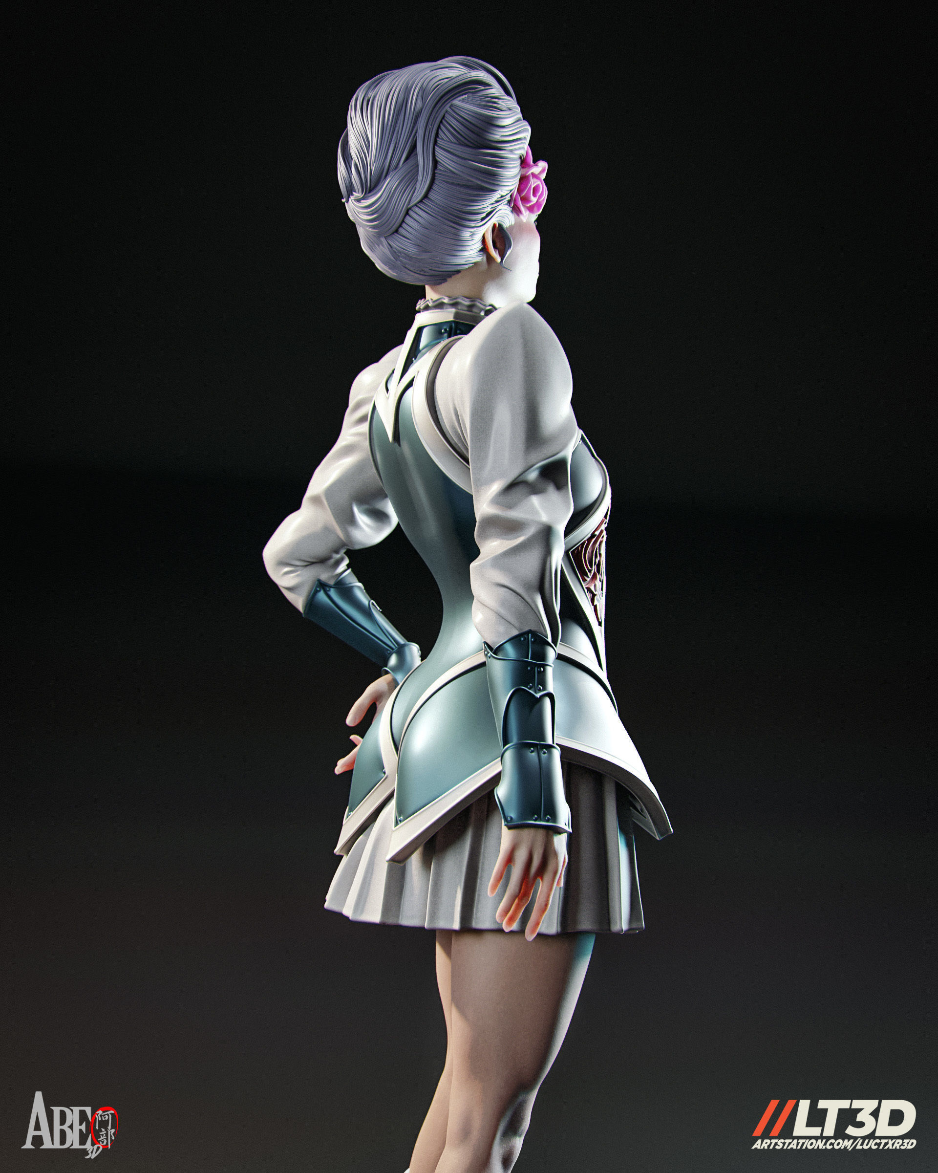 Captain Britain - Betsy Braddock Hellfire Gala 3D print model_14