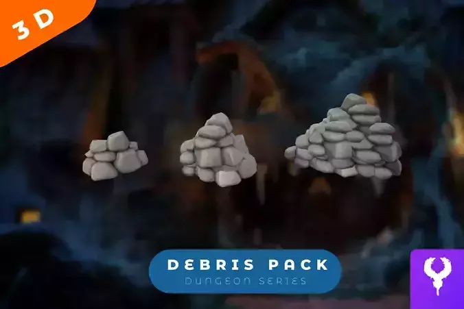 Cartoon Rock Debris Pack