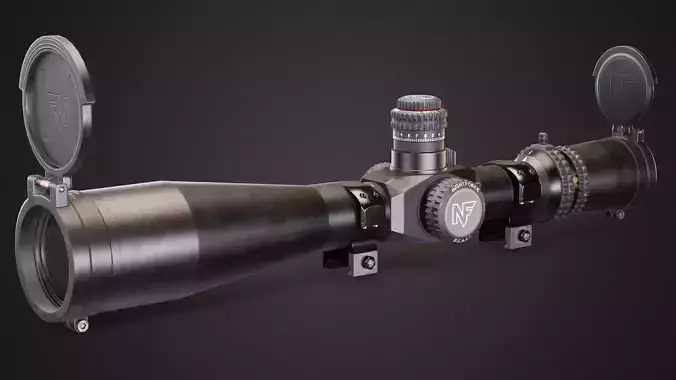 Night Force Scope 5-25x56 BEAST ATACR  Low-poly 3D model
