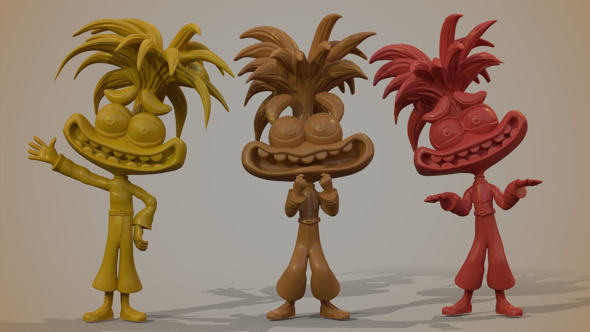 Anxiety  from Inside Out Printable 3D print model_4