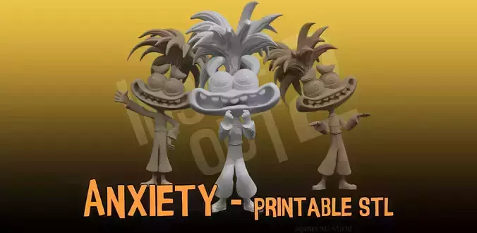 Anxiety  from Inside Out Printable 3D print model