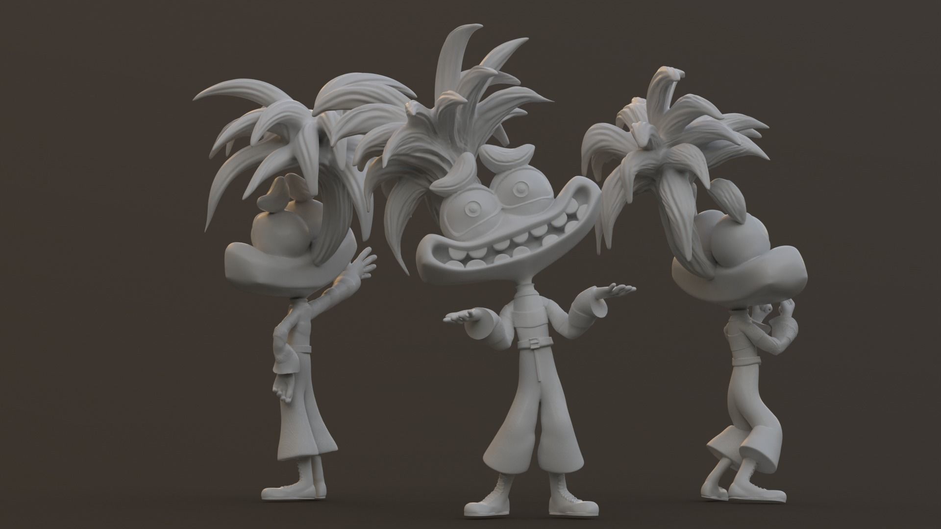 Anxiety  from Inside Out Printable 3D print model_1