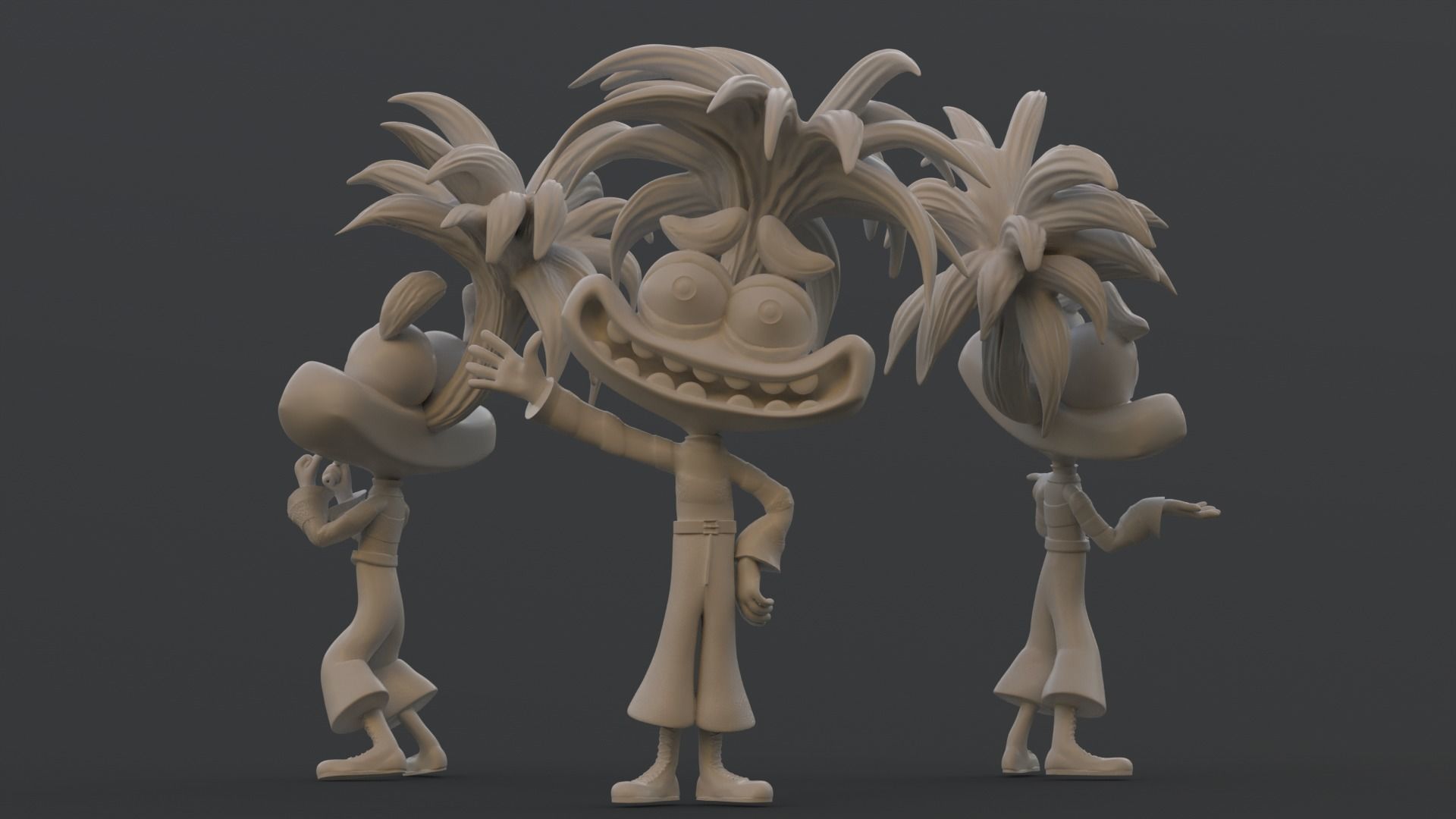 Anxiety  from Inside Out Printable 3D print model_3