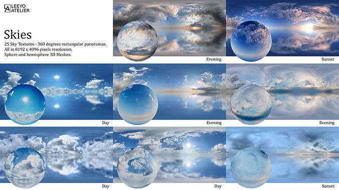 Skies - Panoramas 360 degree