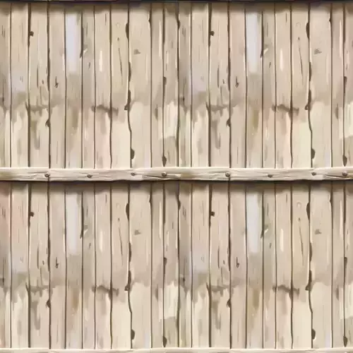 Stylized Wood Fence Seamless Texture 