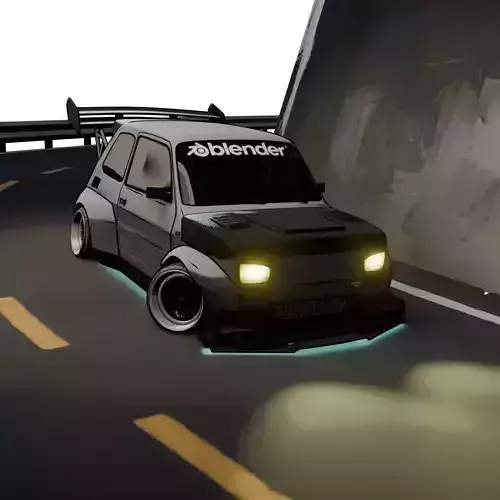Toon style Fiat polski Drift spec eevee