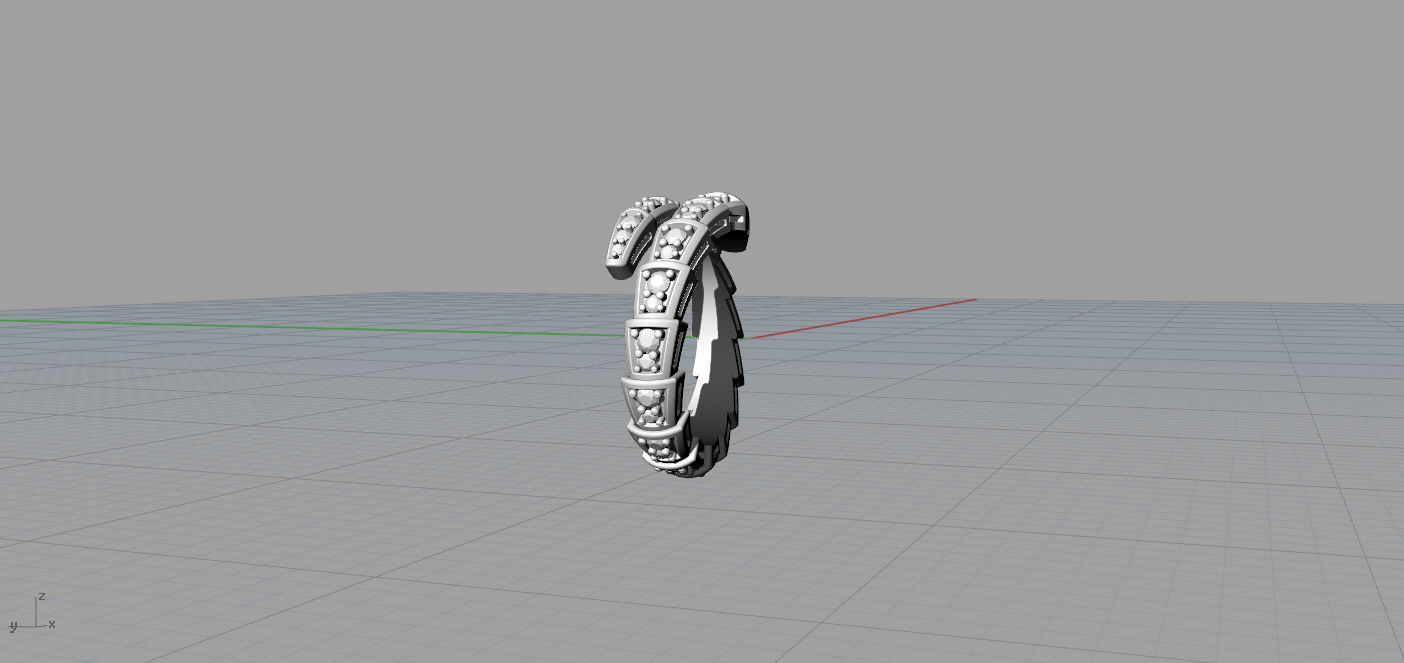 Bvlgari Serpenti Ring 3D print model_9