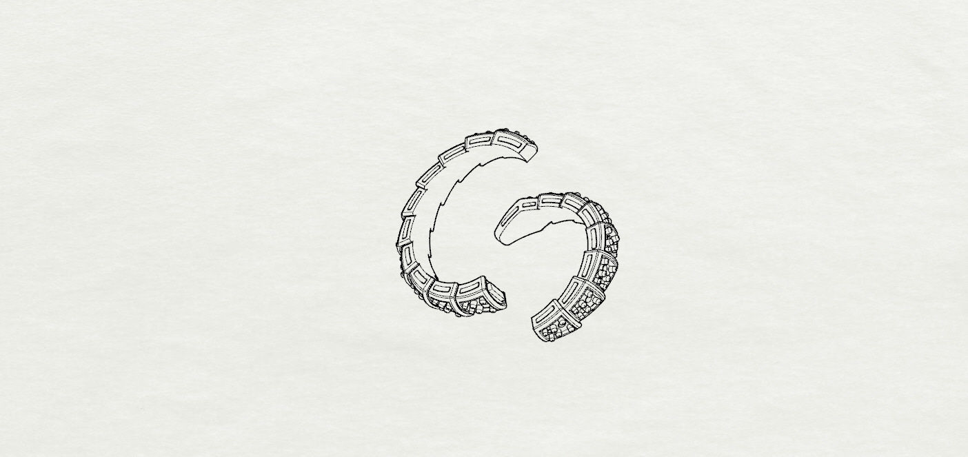 Bvlgari Serpenti Ring 3D print model_21