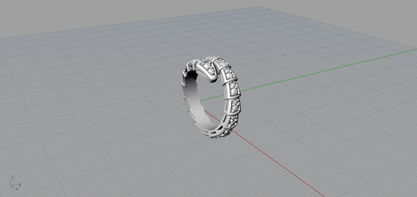 Bvlgari Serpenti Ring 3D print model_11