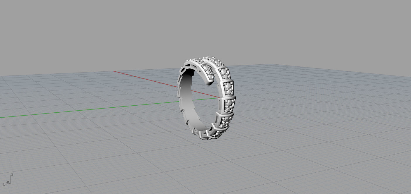 Bvlgari Serpenti Ring 3D print model_10