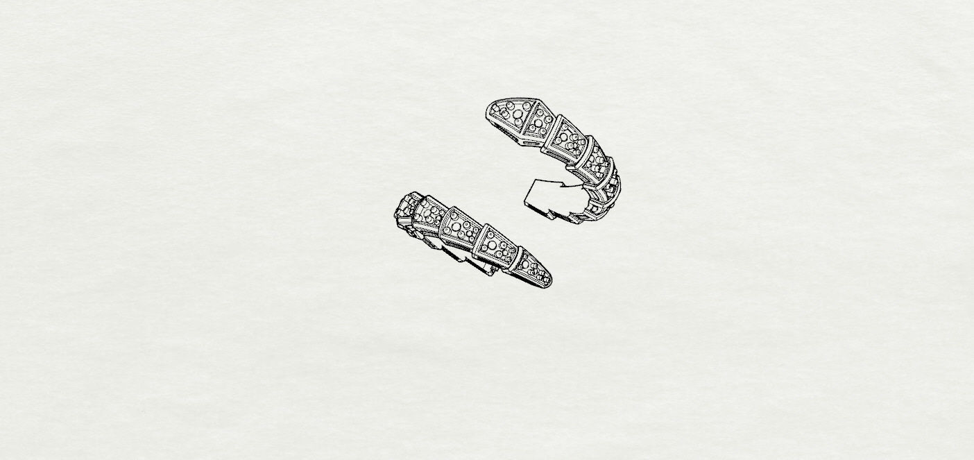 Bvlgari Serpenti Ring 3D print model_22