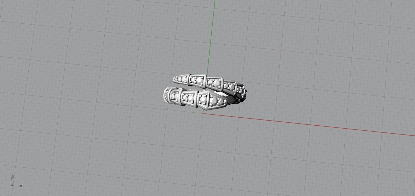 Bvlgari Serpenti Ring 3D print model_6