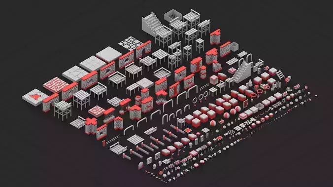 300 Basemesh city Collection