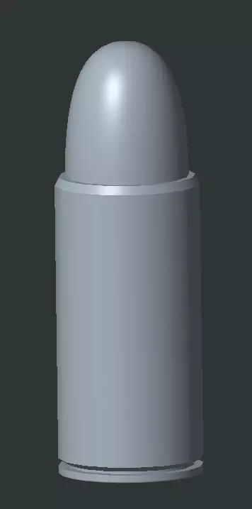 1 TO 1 SCALE 0-172 CALIBER BULLET PRINTABLE CAD FILE Free 3D print model