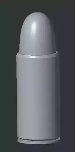   1 TO 1 SCALE 0-172 CALIBER BULLET PRINTABLE CAD FILE