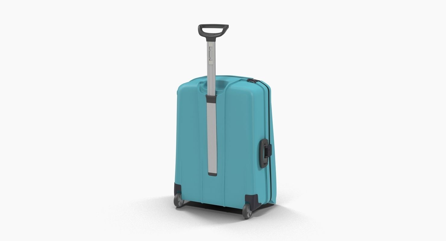 Suitcase Blue Generic Low-poly 3D model_18