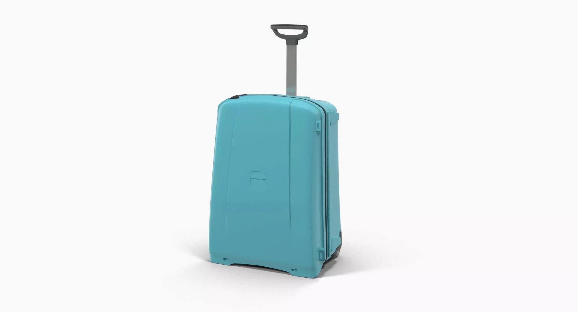 Suitcase Blue Generic Low-poly 3D model_0