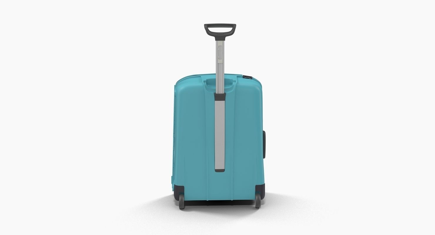 Suitcase Blue Generic Low-poly 3D model_19