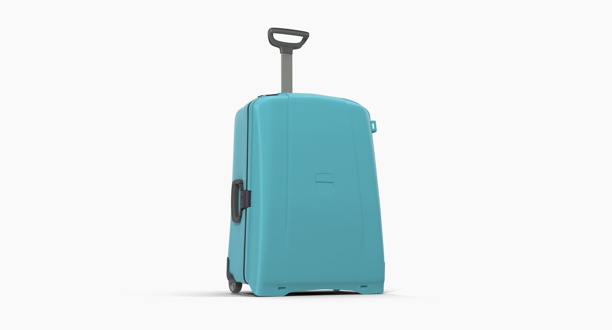 Suitcase Blue Generic Low-poly 3D model_3