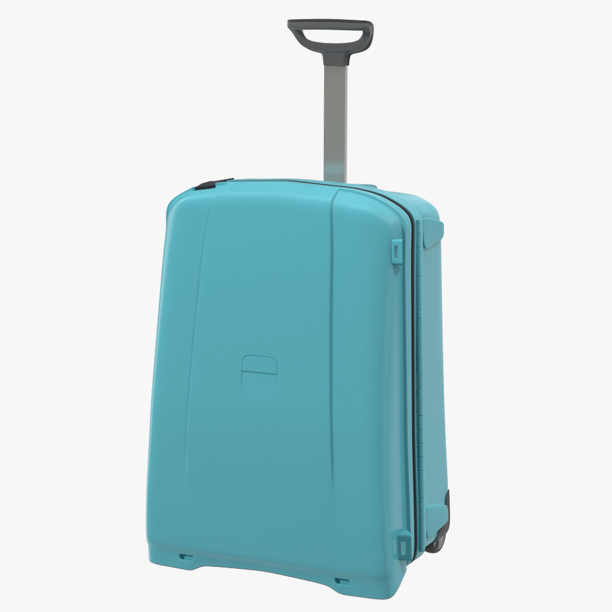 Suitcase Blue Generic Low-poly 3D model_40