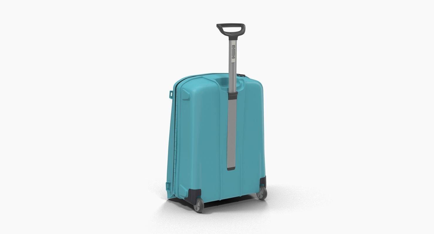 Suitcase Blue Generic Low-poly 3D model_20