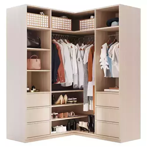Corner wardrobe