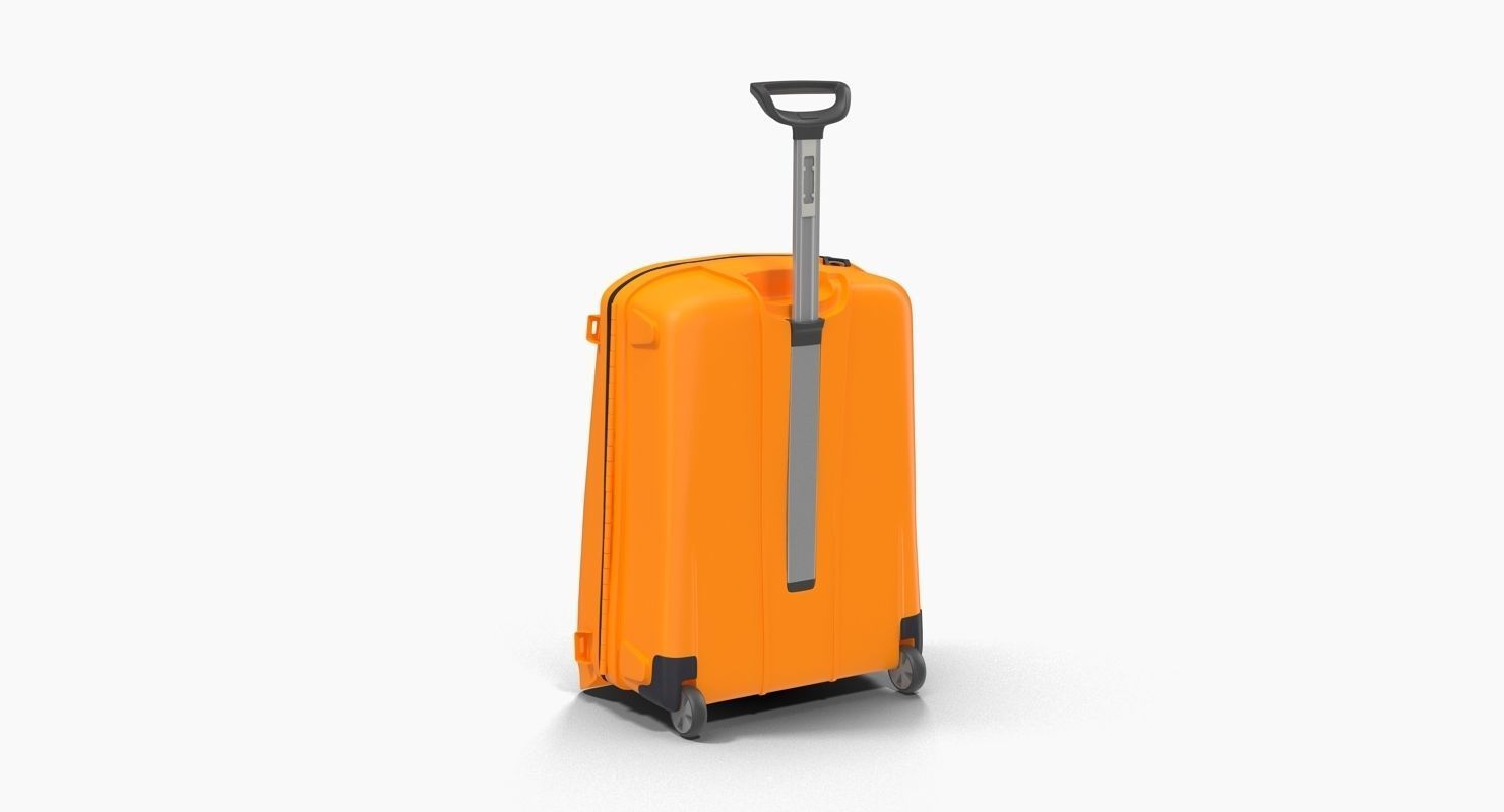 Suitcase Orange Generic Low-poly 3D model_18