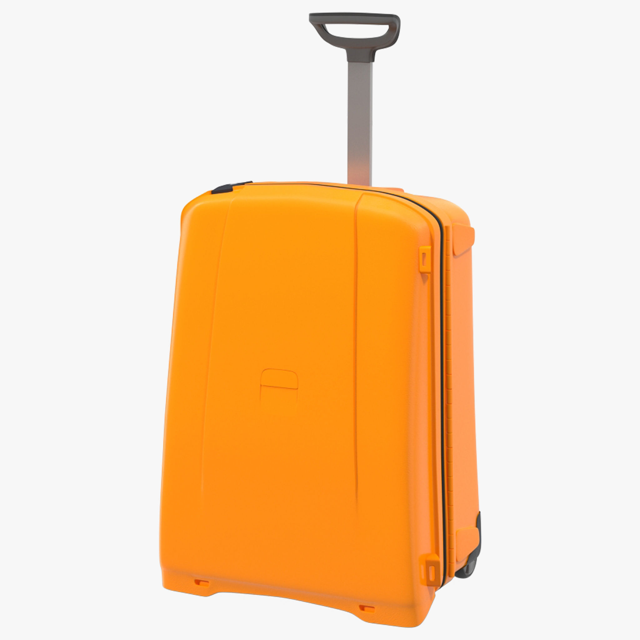 Suitcase Orange Generic Low-poly 3D model_38