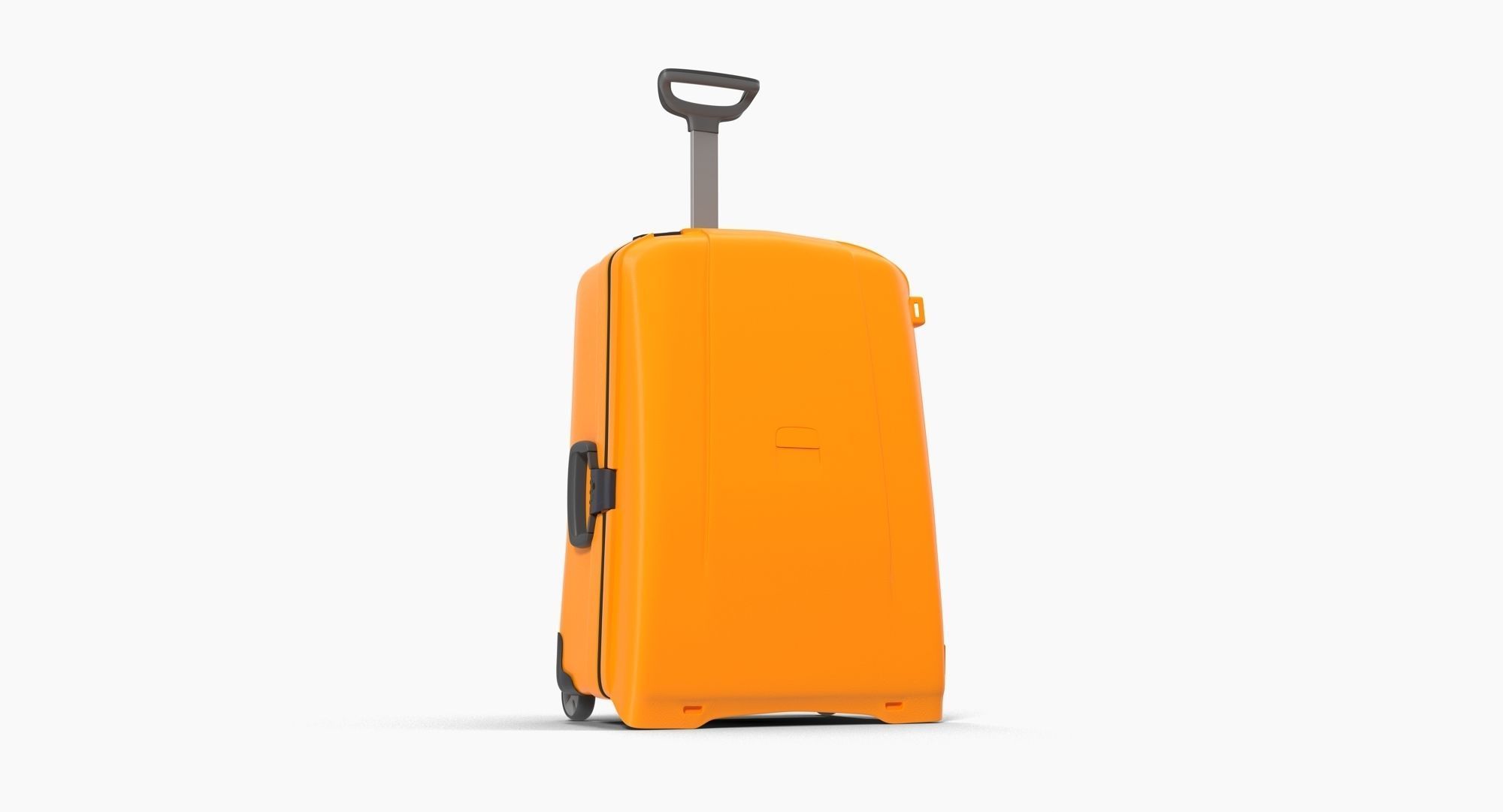 Suitcase Orange Generic Low-poly 3D model_3