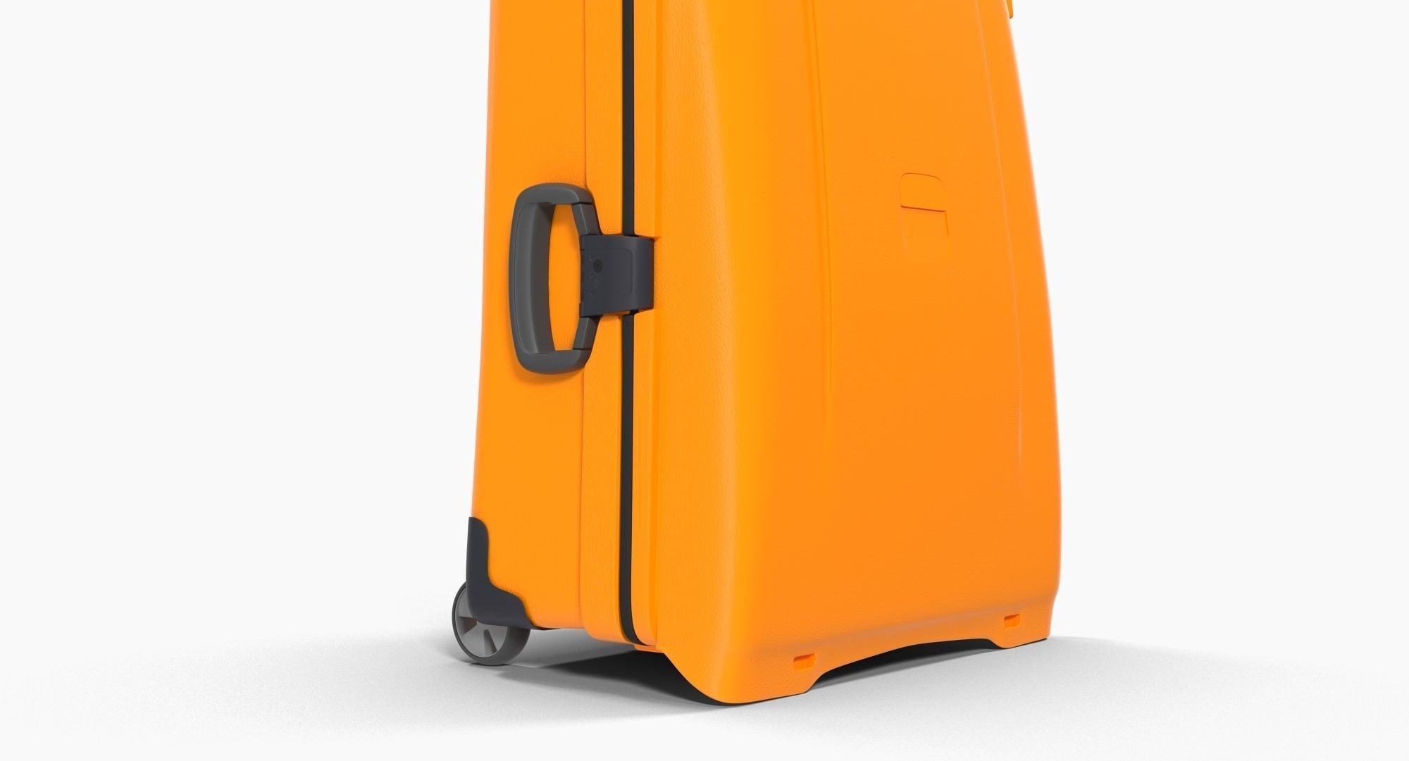 Suitcase Orange Generic Low-poly 3D model_9