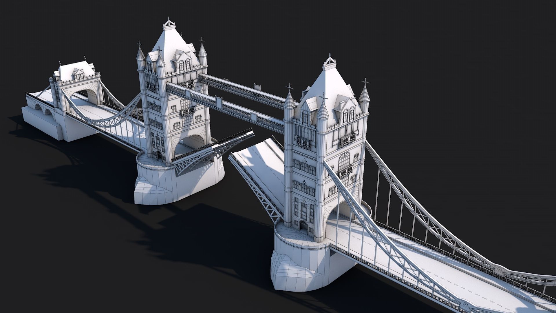 12 Famous Bridge Collection - Game Ready Low Poly  Low-poly 3D model_2