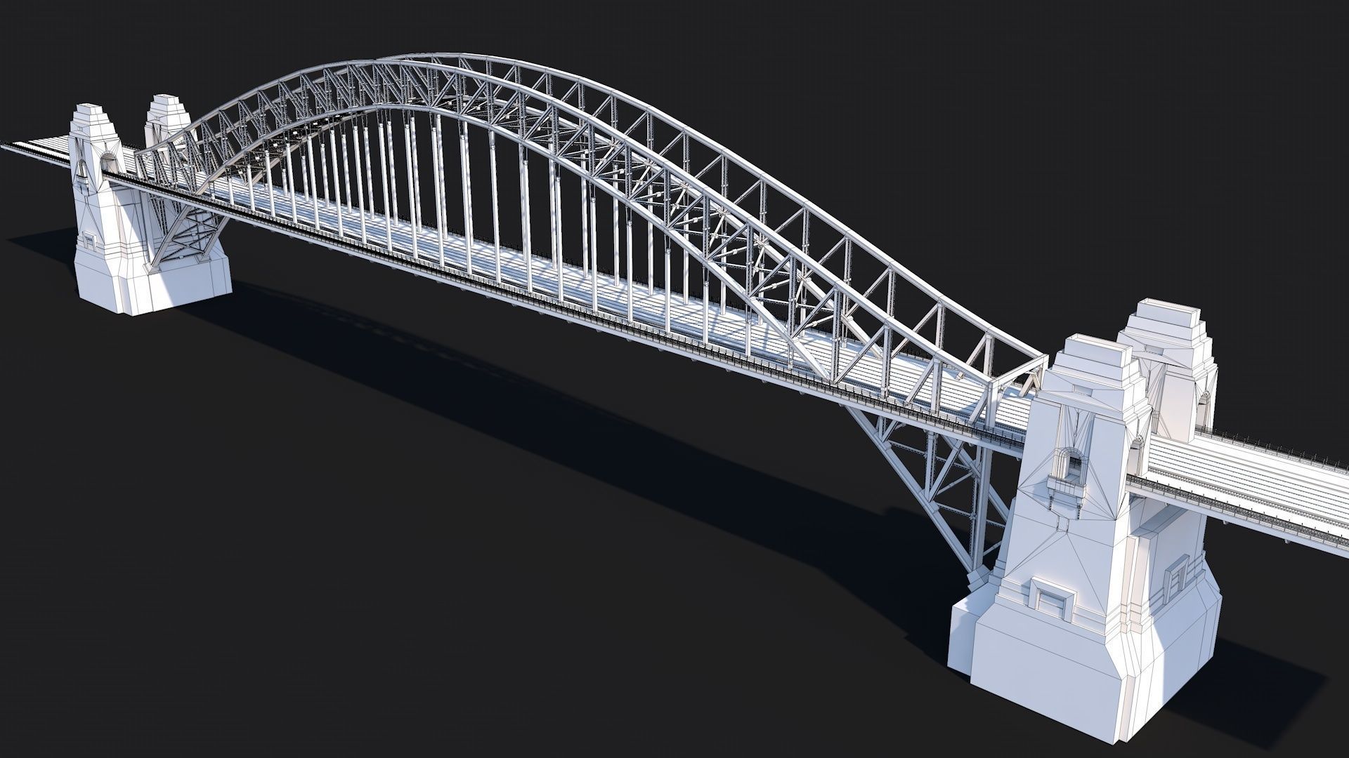 12 Famous Bridge Collection - Game Ready Low Poly  Low-poly 3D model_6