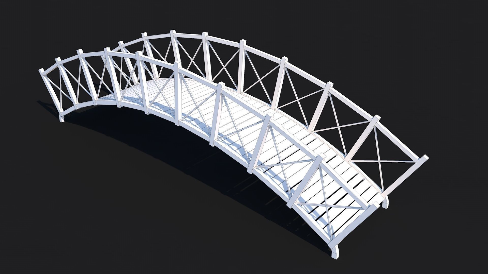 12 Famous Bridge Collection - Game Ready Low Poly  Low-poly 3D model_18