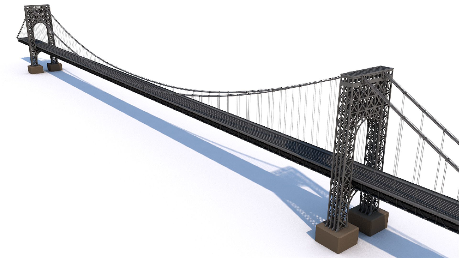 12 Famous Bridge Collection - Game Ready Low Poly  Low-poly 3D model_3