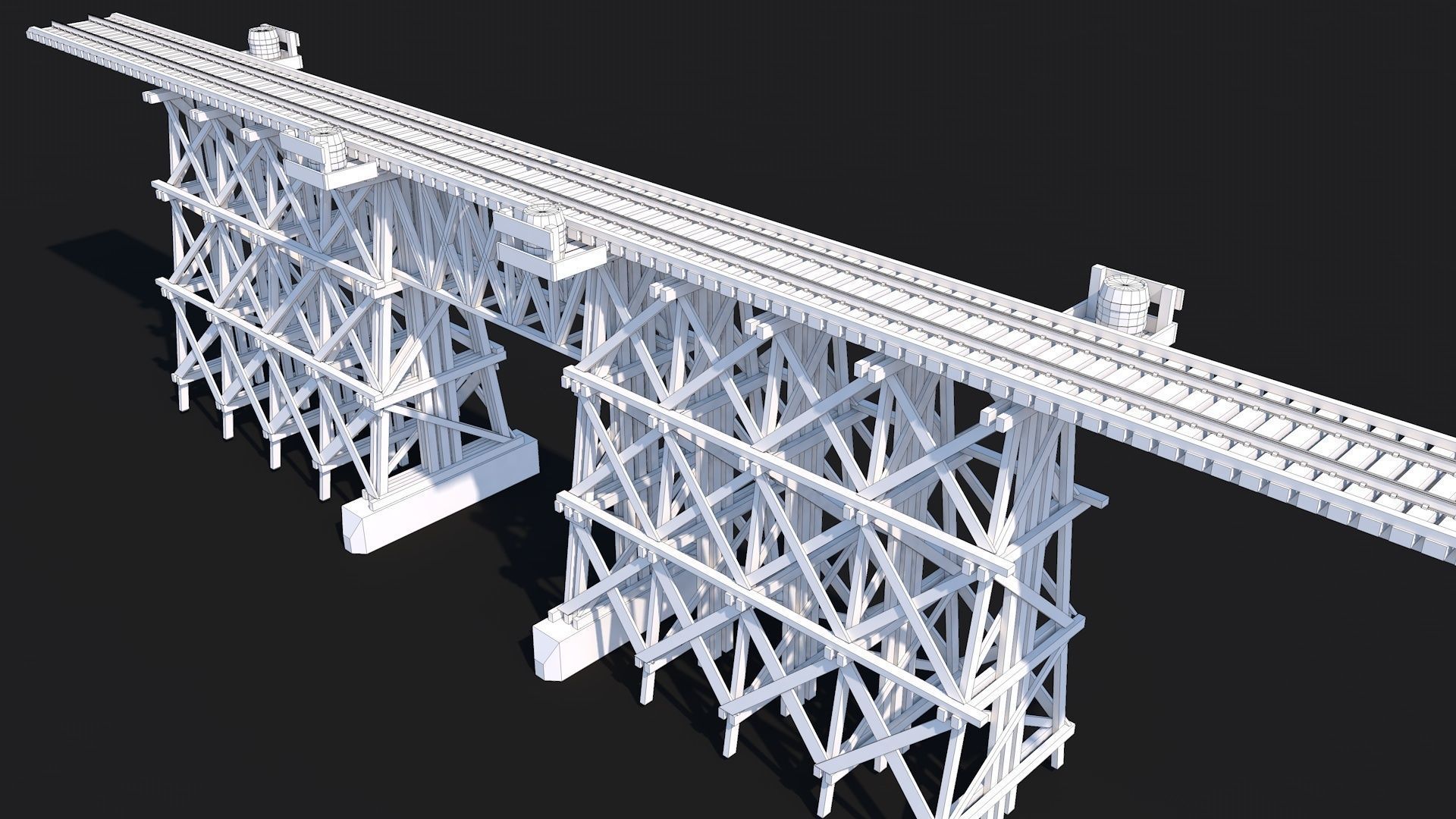 12 Famous Bridge Collection - Game Ready Low Poly  Low-poly 3D model_12