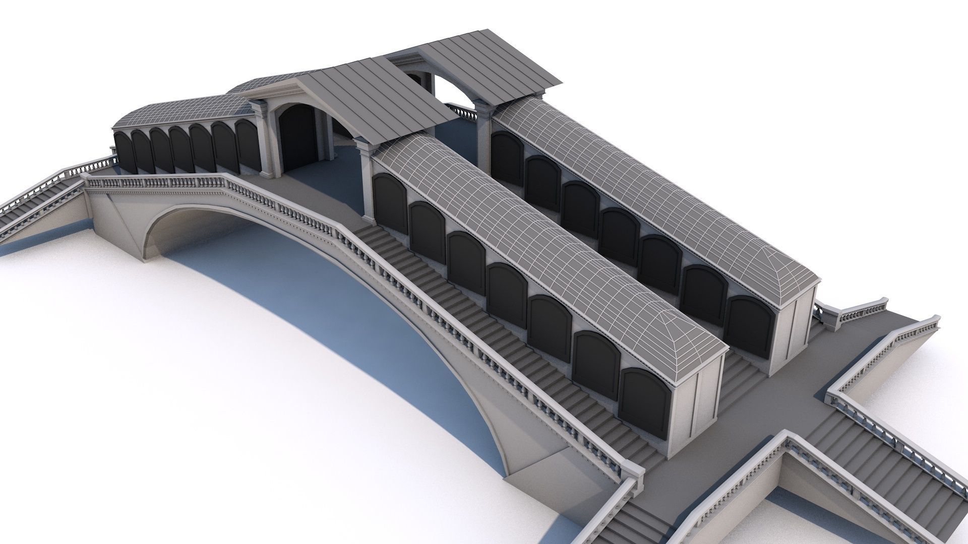 12 Famous Bridge Collection - Game Ready Low Poly  Low-poly 3D model_15