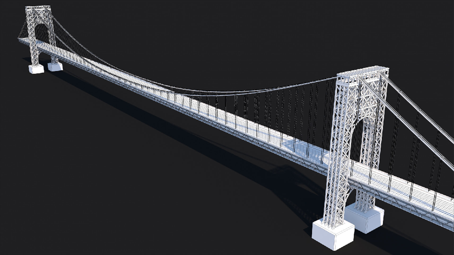 12 Famous Bridge Collection - Game Ready Low Poly  Low-poly 3D model_4