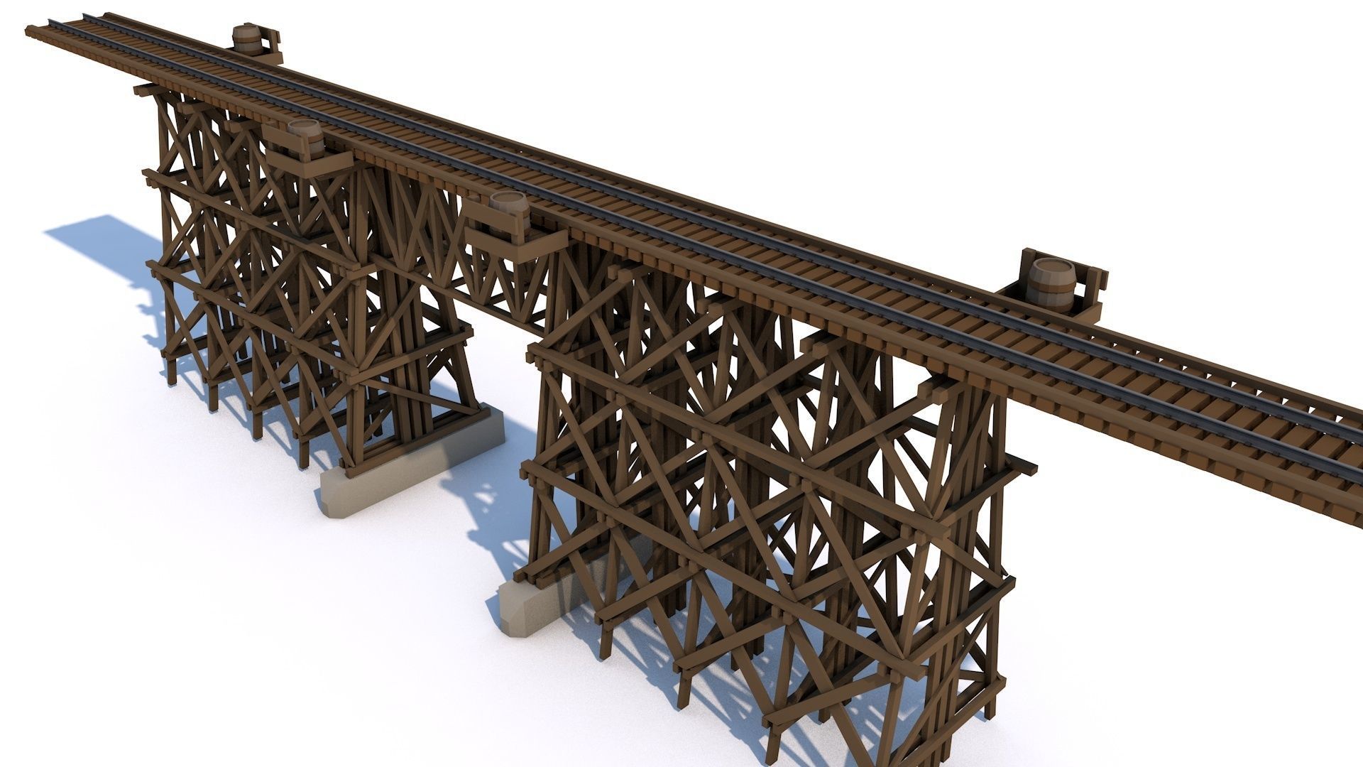 12 Famous Bridge Collection - Game Ready Low Poly  Low-poly 3D model_11