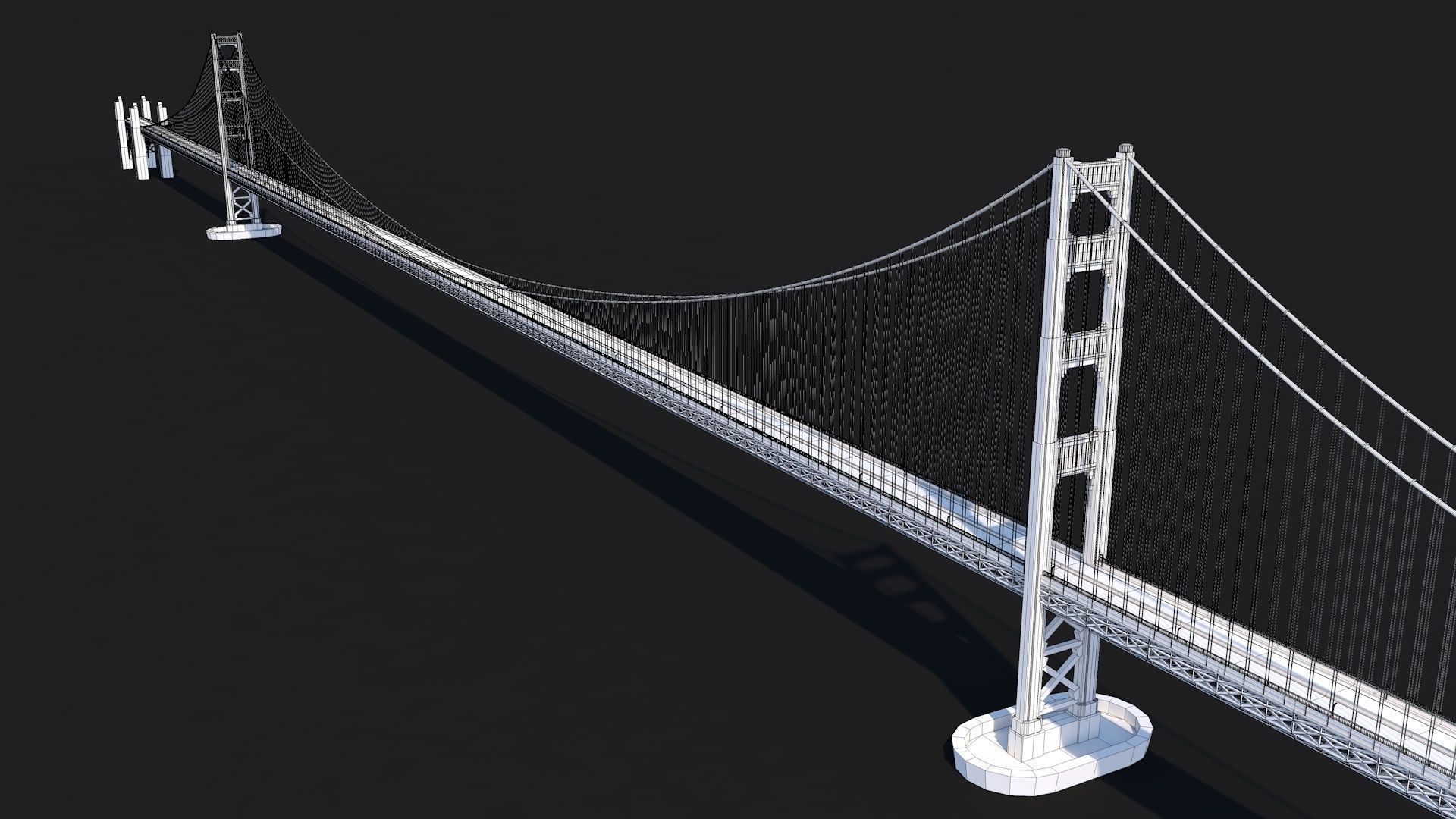 12 Famous Bridge Collection - Game Ready Low Poly  Low-poly 3D model_22
