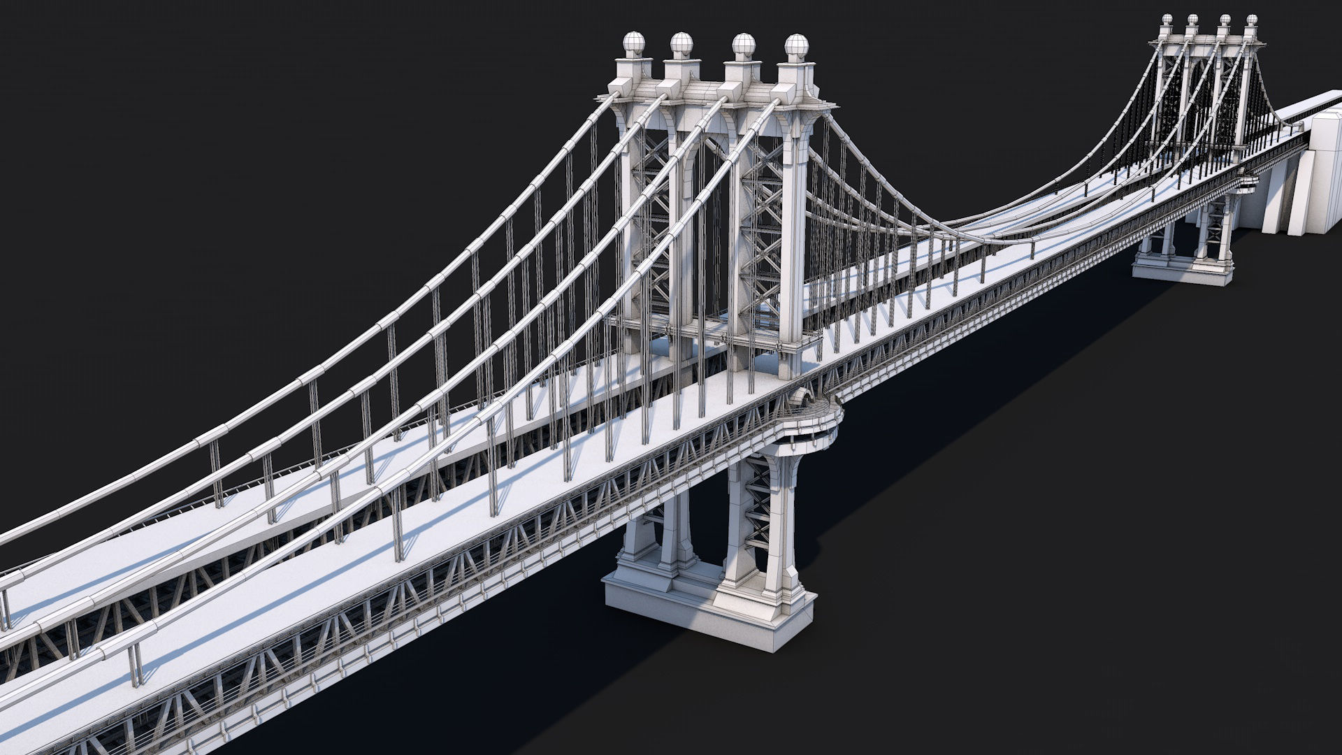 12 Famous Bridge Collection - Game Ready Low Poly  Low-poly 3D model_8