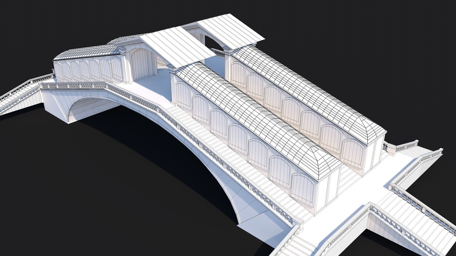 12 Famous Bridge Collection - Game Ready Low Poly  Low-poly 3D model_16