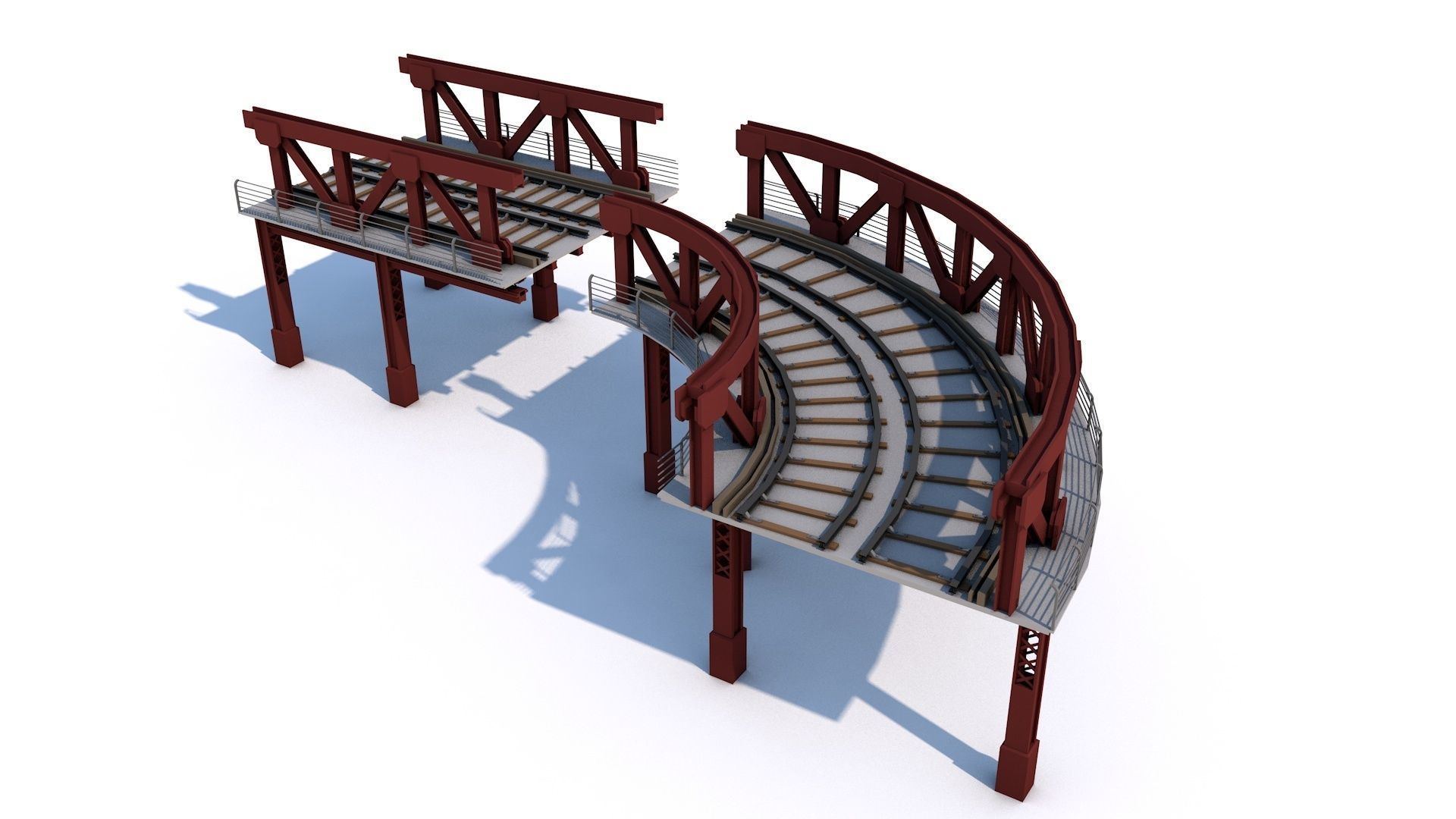 12 Famous Bridge Collection - Game Ready Low Poly  Low-poly 3D model_19