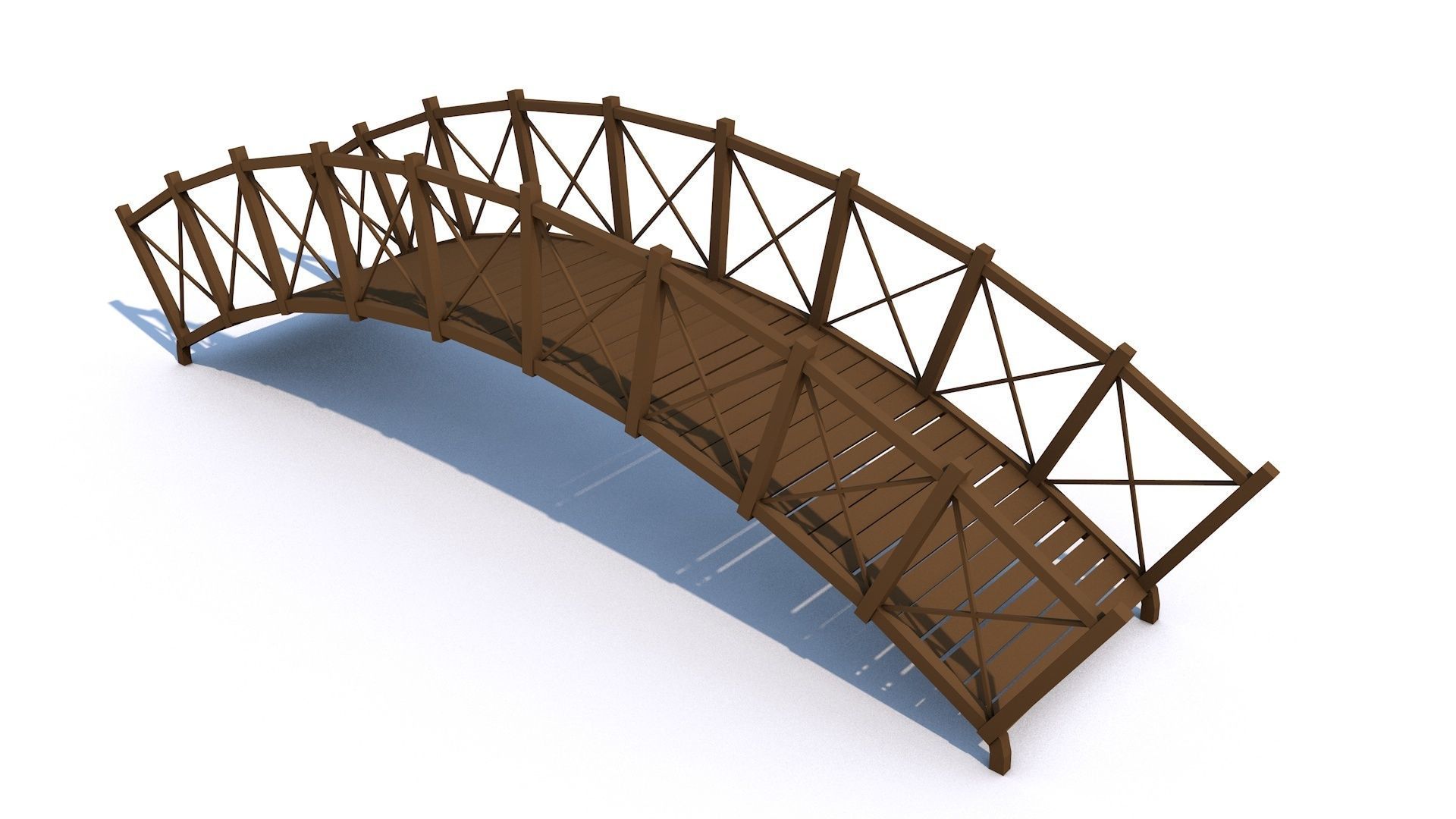 12 Famous Bridge Collection - Game Ready Low Poly  Low-poly 3D model_17