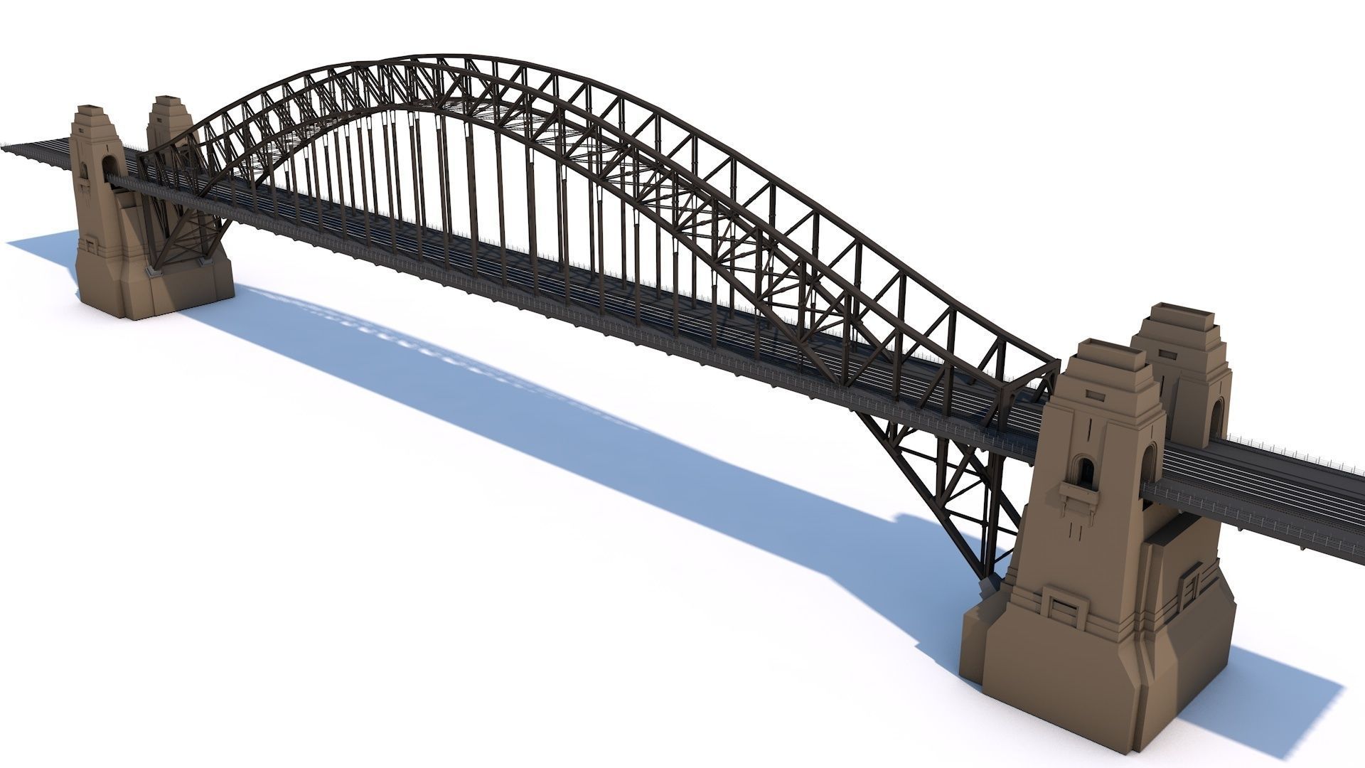 12 Famous Bridge Collection - Game Ready Low Poly  Low-poly 3D model_5